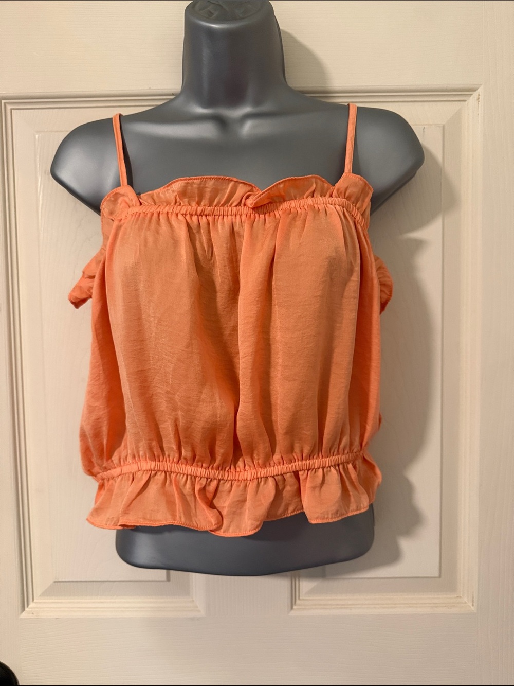 GUESS Coral Ruffle-Hem Spaghetti Strap Camisole